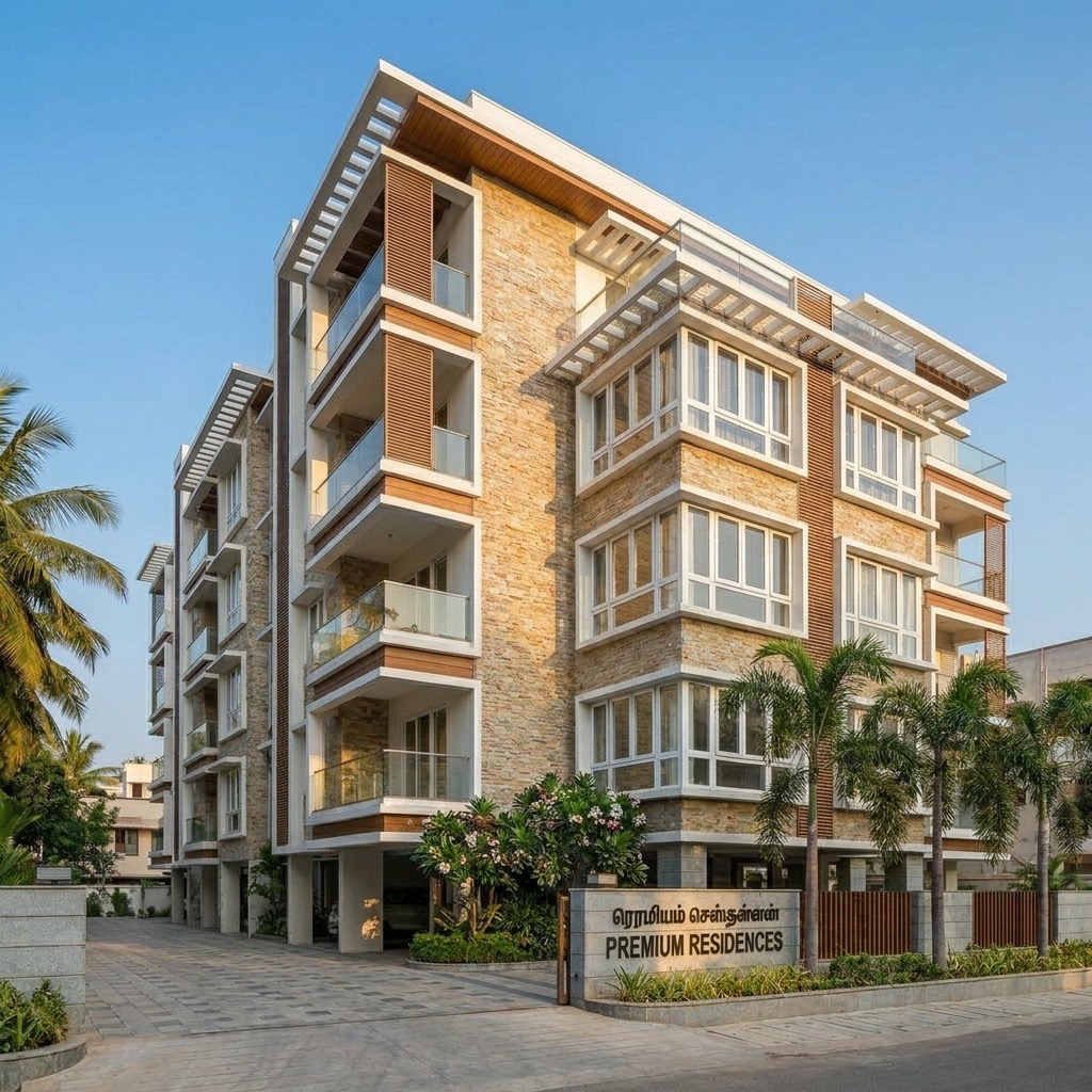 UPVC windows Trichy apartment project