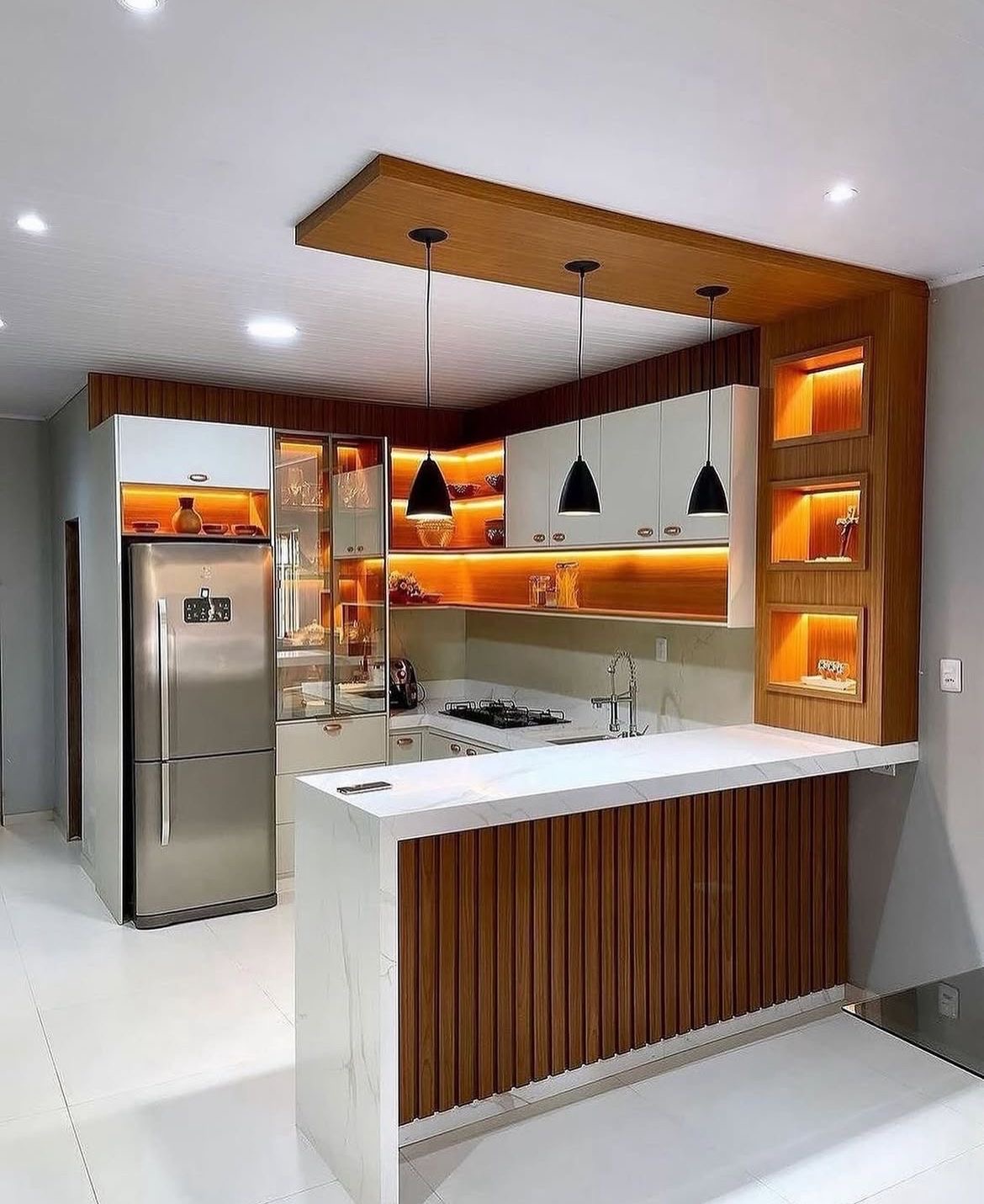 Premium modular kitchen interior work by Bright UPVC